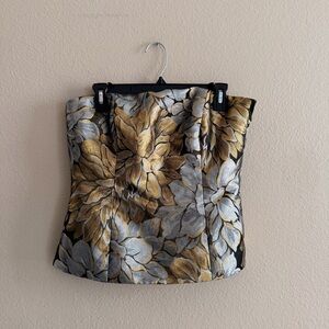 Lilly Pulitzer Camille Strapless Floral Jacquard Top